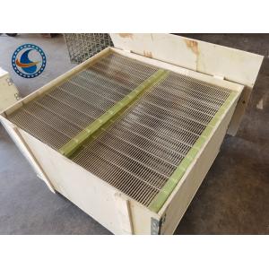 China Stainless Steel 304 Slot 1.7mm Wedge Wire Screen Panel For Food Filtration on sale