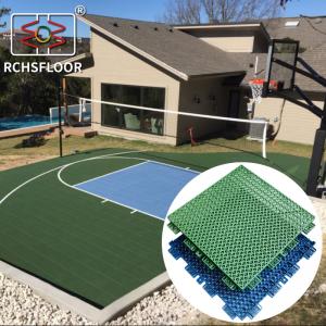 China CE RoSH Basketball Court Plastic Tiles 1000 Pieces PP Interlocking Sports Flooring on sale