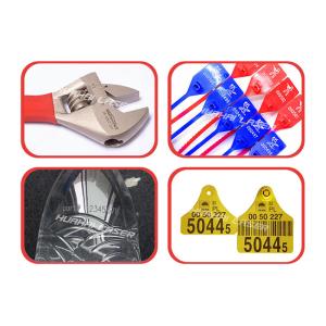 Highly Effective Fly Laser Marking Machine With Conveyor Belt For Metal / Non -