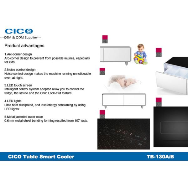 Household Mini Worktop Fridge , Small Mini Bedroom Fridge CE Certification