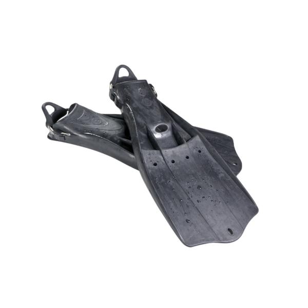 Quality Practical Anti Skid Aqualung Jet Fins , Black Short Swim Fins For Snorkeling wholesale