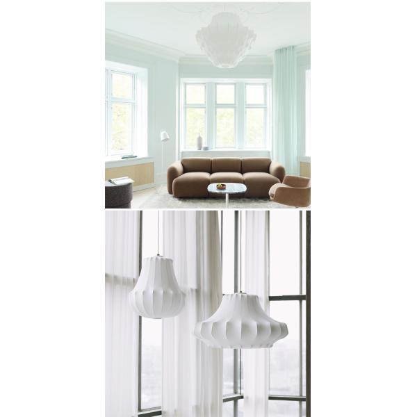 Nordic Silk Pendant Lights Simple Bedroom Normann Copenhagen Phantom Lamp(WH-MI-374)