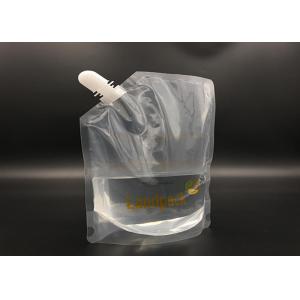 Biodegradable Liquid Stand Up Pouch Non - Leakage With Clear Window / Spout /