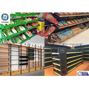 3-6 Layers Gondola Metal Retail Shelving Display Racks ISO9001