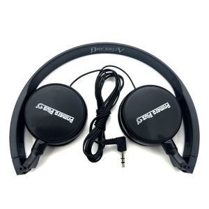 Music Player Compatible Stereo Over Head Wired Headphones for Ride Foldable Low
