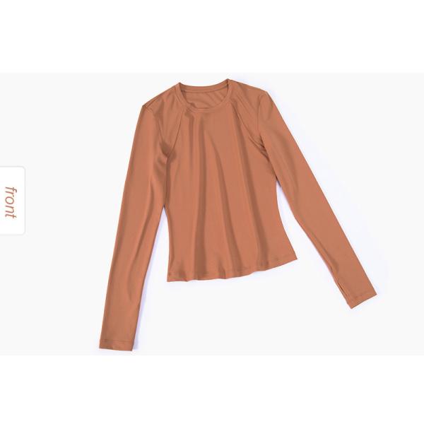 Wholesale Horse Riding Tops / Ladies Long Sleeve Base Layer With Thumb Cuff