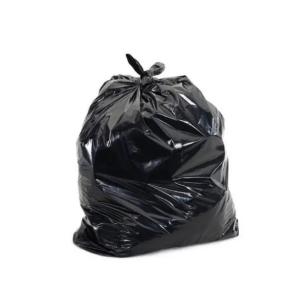 PE Drawstring Garbage Bin Liner Black Heavy Duty Trash Can Liners