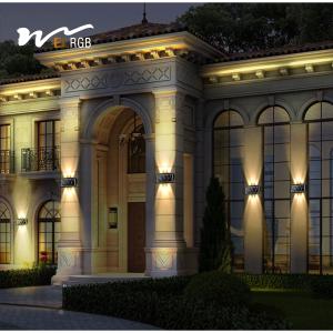 2 Mode RGB Wall Light LED Solar Powered Lights IP65 Color Changing