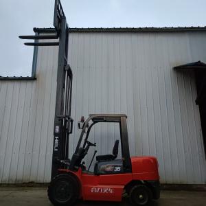 Used HELI 3.5ton 3stages With Side Shift 3.5ton 5ton Forklift Gasoline / Diesel