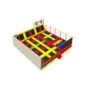 High Safety Preschool Kids Trampoline Park For Big Site Anti Static KP190222-Z2