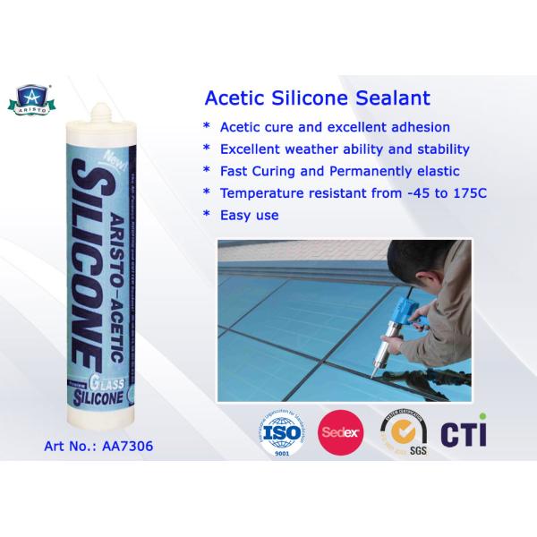 Acetic Silicone Adhesive Sealant Adopting One Part GE Raw Material for