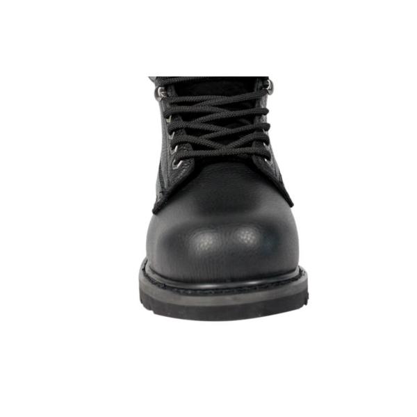 Black Cowhide Boots Oil Resistant Goodyear Welted Work Boots Unisex