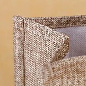 Foldable Square Jute Tote Bags With Heat Transfer Printing Color Optional