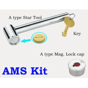 1104 Linear style Magnetic Lockable Ball Valve with built-in Bottom Meter Outlet