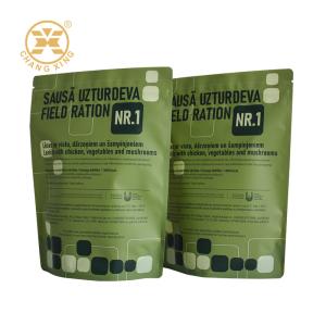 Cheap Custom Printing High Quality Field Rations Packaging Bag Plastic Zipper Packaging Pouch For solid food for sale
