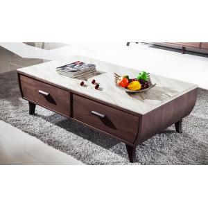 luxury Modern living room rectangle marble coffee drawer table furniture