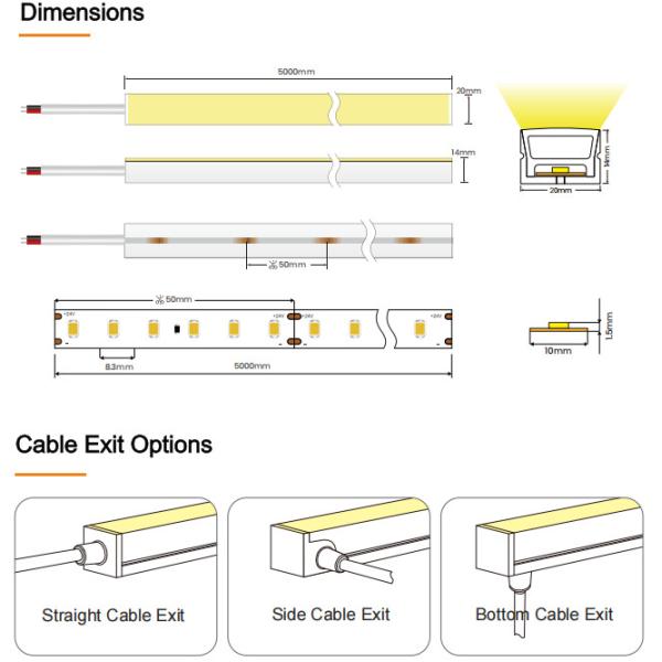 Customizable LED Neon Strip Top Bend Neon Flexible LED Strip OEM ODM Services