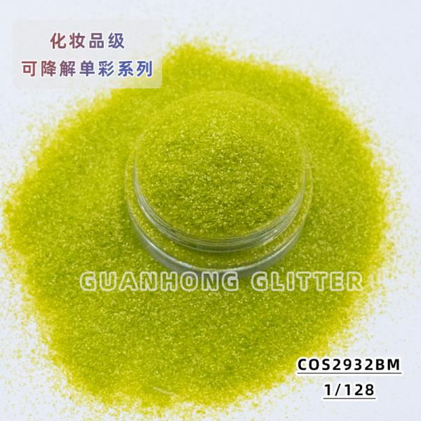 Christmas Plant Cellulose Biodegradable Glitter For Face Hexagonal High Degradation