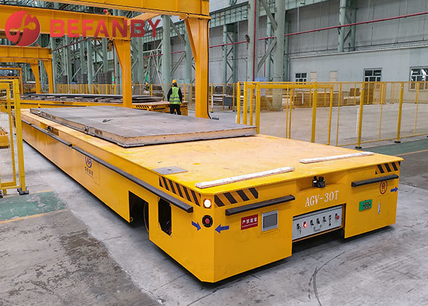 Quality Large Size 30T Load Capacity AGV Automatic Guided Vehicle with 24 Months Warranty wholesale