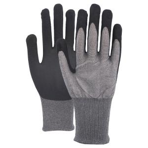 China 18 Gauge A4 Cut Resistant Sandy Nitrile Coated Work Gloves High Performance Cut Protection on sale