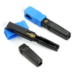 Plastic SC UPC Passive Electronic Components FTTH Fiber Optic Adaptor Fast