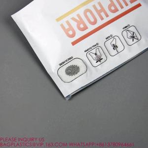 Tamper Evident Pinch And Slide Exit Matte Mylar Bags, Smell Proof, Pouch Exit