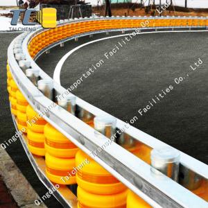 Cheap EVA Rotating Rolling Guard Barrier Elastic Galvanized Powder Coated for sale