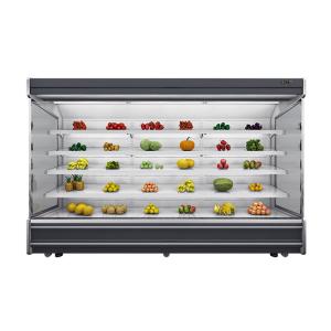 Modern Fan Cooling Shelf Open Chiller Fridge For Beverage / Fruit / Vegetable