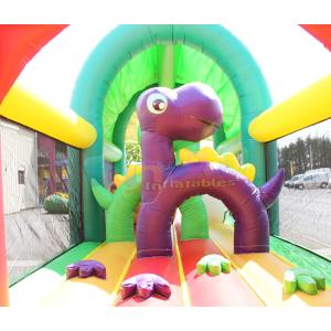 Animal Bounce House Kids Slides Inflatable Obstacle Course