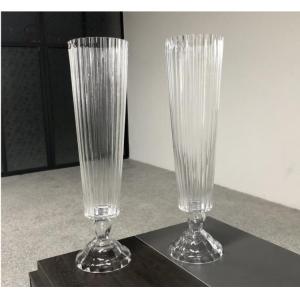 China Exquisite Artisan Crafted Ceramic Trumpet Vase 10cm Diameter 20cm Base Width on sale