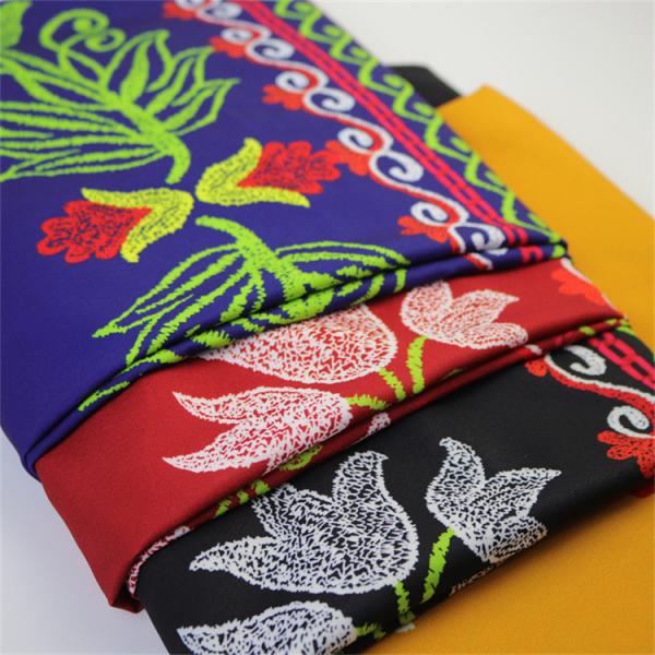 Big Flower Polyester Printed Fabric For Decoration Accessories