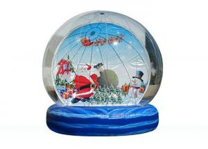 Cheap 0.55mm PVC Inflatable Advertising Signs For Yard / Blow Up Snow Globe for sale