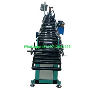 Cheap Galvalume Computer Controlled Shutter Door Roll Forming Machine For U Guide Rail for sale