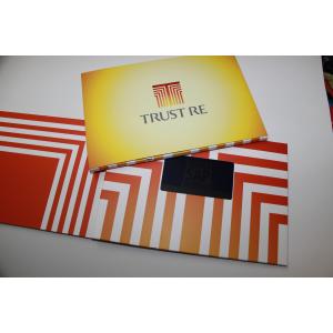 2.4 inch screen Video In Print Brochure for Advertising , customized memory