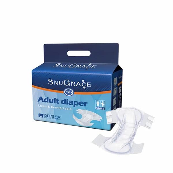 Quality Soft Disposable Adult Diaper with High Absorption and Leak Guard in Customized Colors wholesale