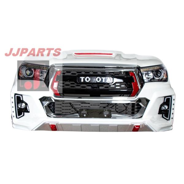 Quality Elegant TRD Logo Toyota Modified Parts Front Grill Mesh For Hilux Rocco 2018 Raptor Conversion Style wholesale