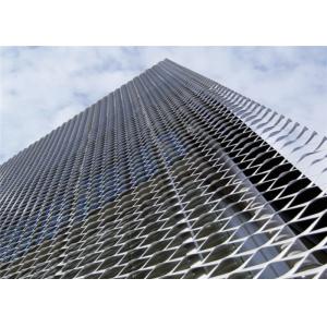 Expanded Decorative Aluminum Mesh Colorful Woven Netting For Outer Wall Hanging