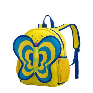 China Yellow 3D Butterfly Backpack Toddler , Cute Animal Backpacks 440g on sale