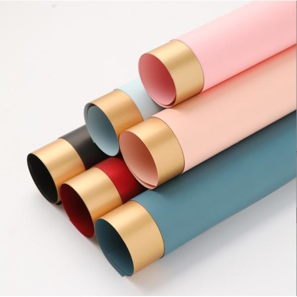 Quality Handcrafted Floral Art Jincai Paper's Grand Opening with Two-Color Gilded Ouya Flower Wrapping Paper wholesale