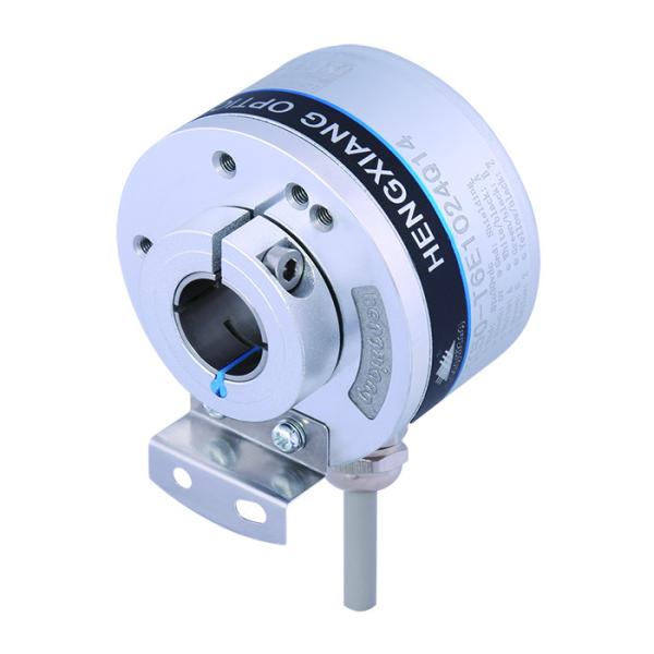 Quality K50 Optical Position Encoder , Hollow Shaft Optical Encoder 14mm Line Driver Output 5V DC 5000 Resolution wholesale