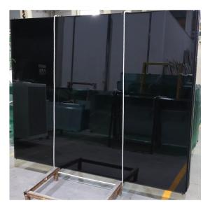 Cheap Black Float Glass Panel with 3300*2140mm Size and 6mm Thickness for High Transmittance Applications for sale