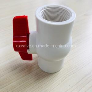 Compact White 1" UPVC Female Thread Ball Valve with Flexible Design ANSI/DIN/BS