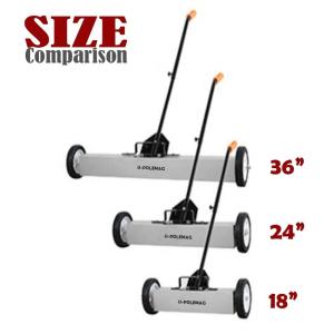 Core Components Magnet Hand Push Small Metal Magnetic Floor Sweeper with Wheels