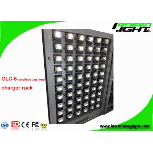 GLC-6 Single Side 60 Units Cordless LED Miners Cap Lamp Charging Station 110V