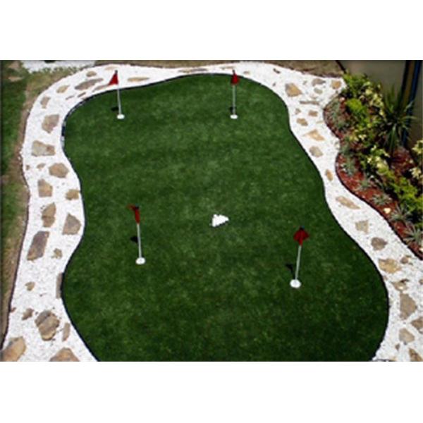 Healthy Golf Artificial Grass , Synthetic Golf Turf Long Life Expectance