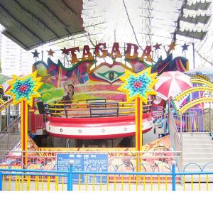 Crazy Disco Amusement Park Equipment 20 - 40 Riders With 380v Voltage