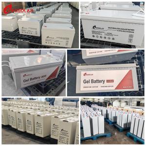 12V 100Ah 200Ah 250Ah Amosolar Deep Cycle Power Solar Gel Battery for Off Grid