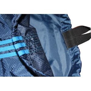 Shopping Fabric Carrier Bags Water Proof Black PU Base With Nylon Hanger