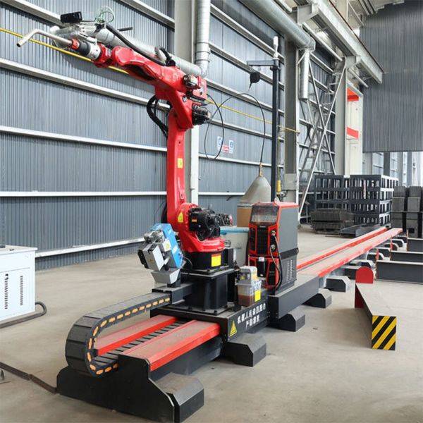 Quality New Condition Metal Structures Steel Beam Robot Welding Line Automatic MIG Welding Robot Workstation wholesale