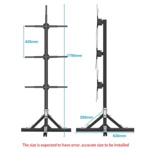 Splice Function 1800 Brightness LED Fan 3D Hologram Projector for Wall Display